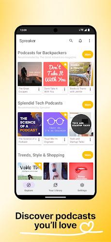 Spreaker Podcasts ภาพหน้าจอ 1