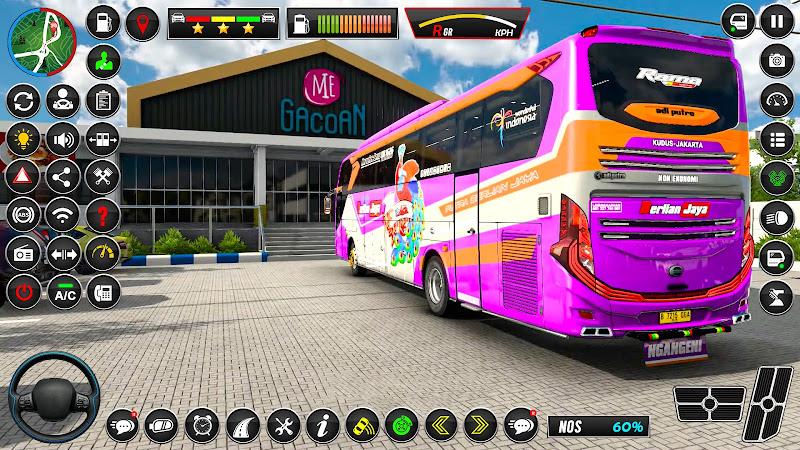 Luxury Coach Bus Driving Game Captura de pantalla 1