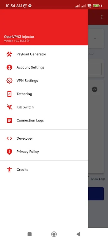 OpenVPN3 Injector Screenshot 2
