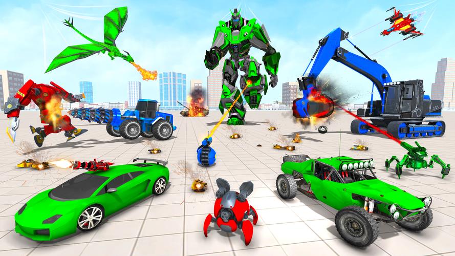 Mech Robot Transforming Game ภาพหน้าจอ 1