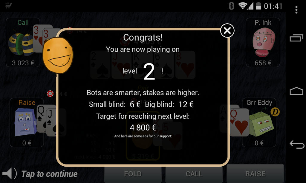 Bots Don't Bluff Offline Poker ဖန်သားပြင်ဓာတ်ပုံ 2