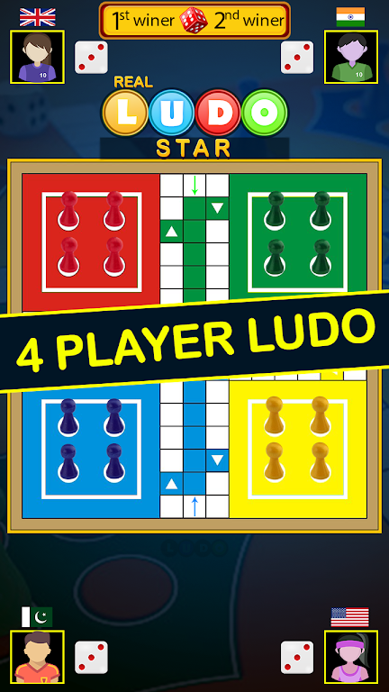 Real Ludo Star King : Board Game 螢幕截圖 1