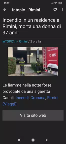 Schermata Rimini Notizie 2