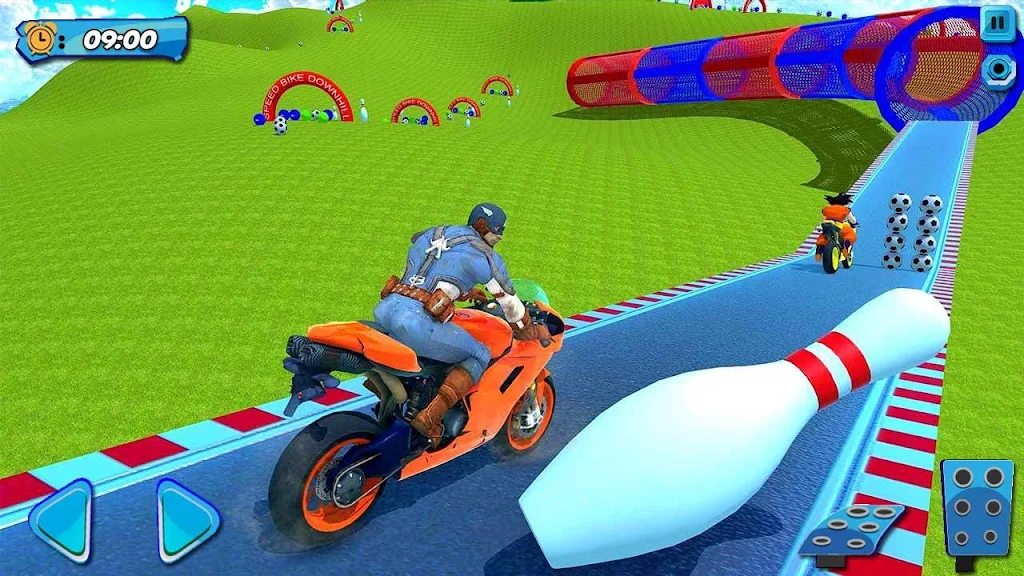 Superhero Bike Stunt Games 3D Ảnh chụp màn hình 2