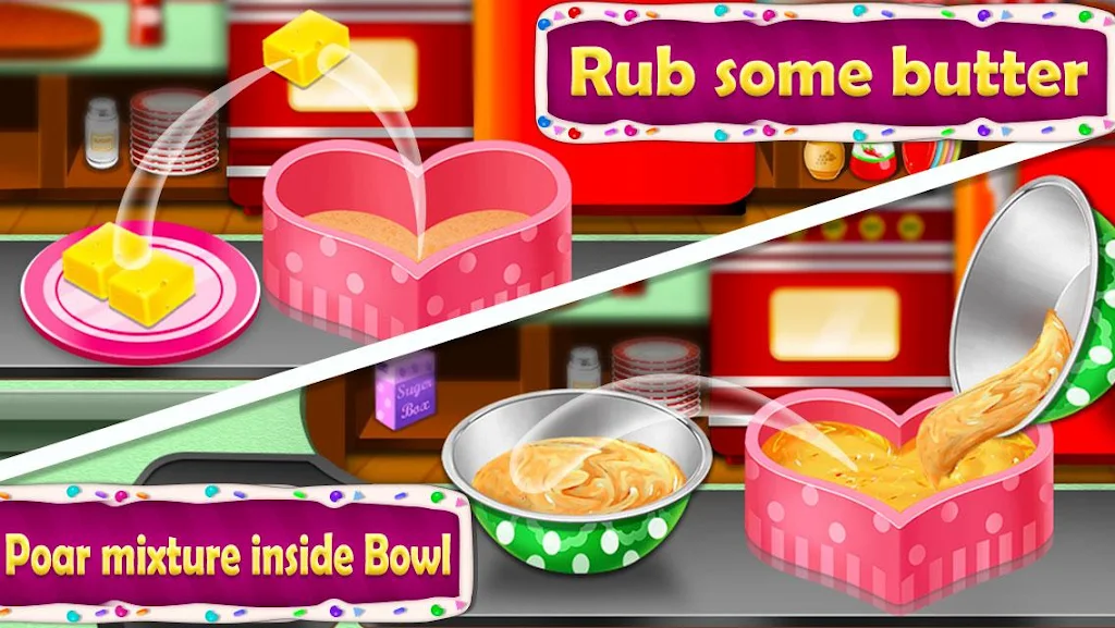 Cake Cooking & Decorate Games Ekran Görüntüsü 2