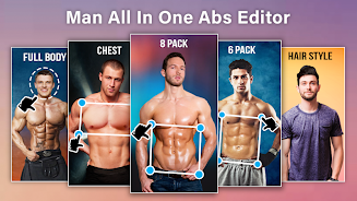 Man Abs Editor: Men Six pack, Screenshot 0