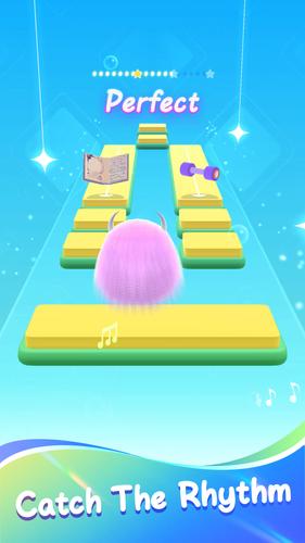 Fluffy Ball: Music Hop Game Screenshot 0