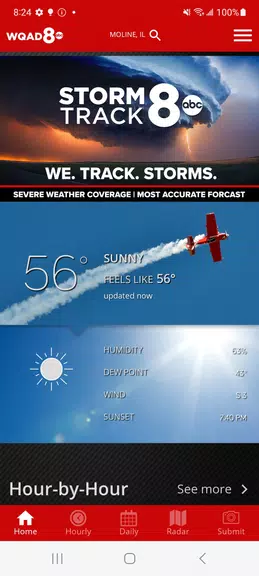 WQAD Storm Track 8 Weather 螢幕截圖 0
