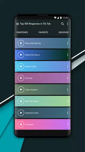 Schermata Top 100 Tik Tok Ringtones 1
