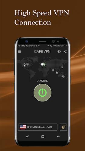 CAFE VPN - Fast Secure VPN App ภาพหน้าจอ 0