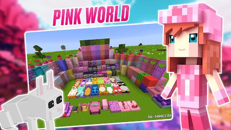 Kawaii Pink Minecraft Mod 2024 Captura de pantalla 2