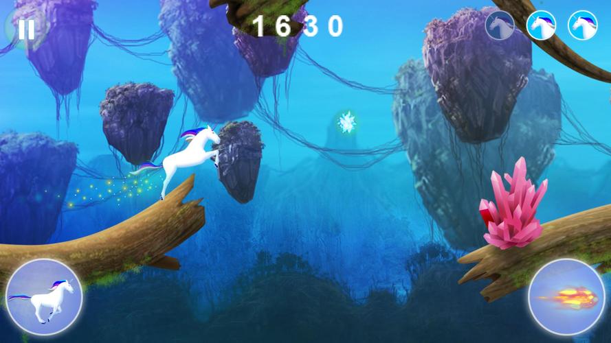 Unicorn dash : Magical Sky Screenshot 3