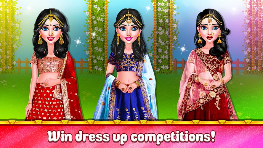 Indian Wedding Makeup Dressup Captura de tela 1