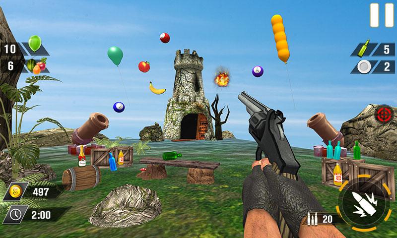 Bottle Gun Shooter Game Mod应用截图第1张