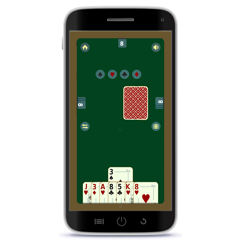 Crazy Eights UNO Offline Ảnh chụp màn hình 1