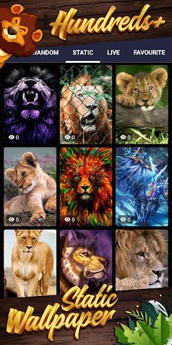 lion background Ảnh chụp màn hình 3