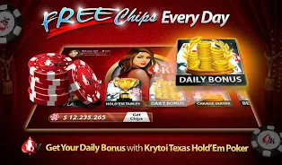 Krytoi Texas HoldEm Poker Captura de tela 0