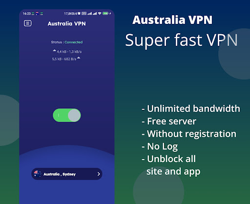 Australia VPN - Fast Proxy VPN Tangkapan skrin 0