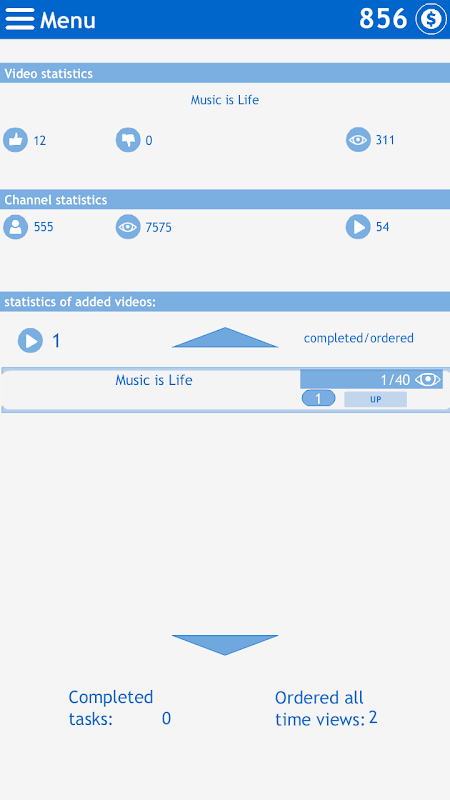 Many views, likes, subscribers for video应用截图第1张