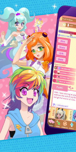 Crush Crush - Idle Dating Sim Screenshot 0