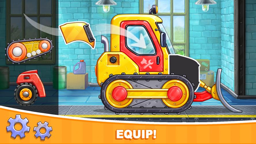 Car games Bulldozer for kids 5应用截图第0张