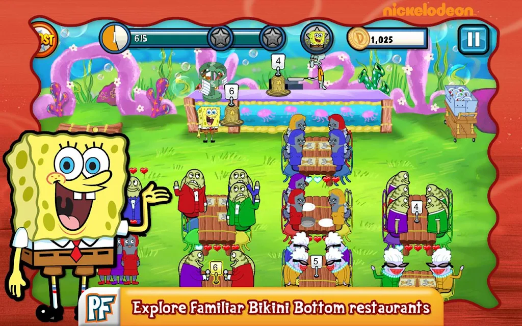 Schermata SpongeBob Diner Dash 0
