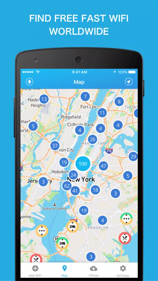 WiFi Finder - WiFi Map Скриншот 0