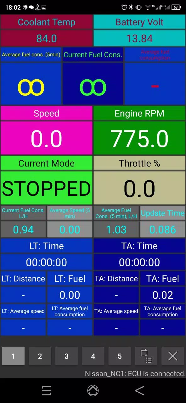 EconTool Nissan ELM327 스크린샷 0