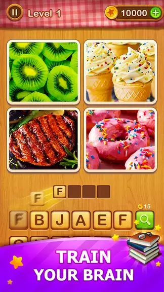 4 Pics Guess Word -Puzzle Game Capture d'écran 1