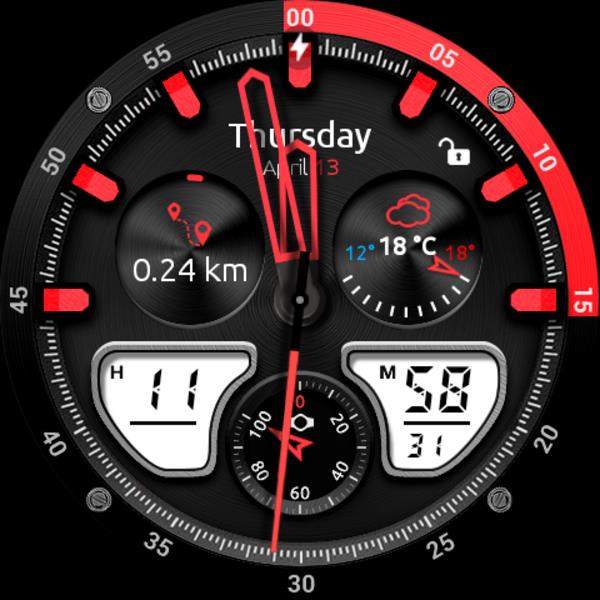 Fury Watch Face 螢幕截圖 1