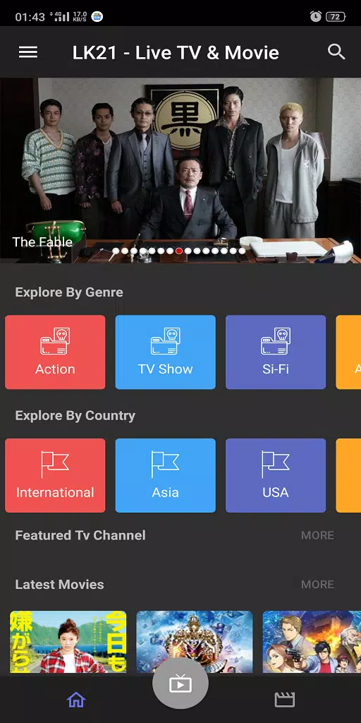 LK21 XXI - Live TV,  Movie  & Drama HD Sub Indo 螢幕截圖 1