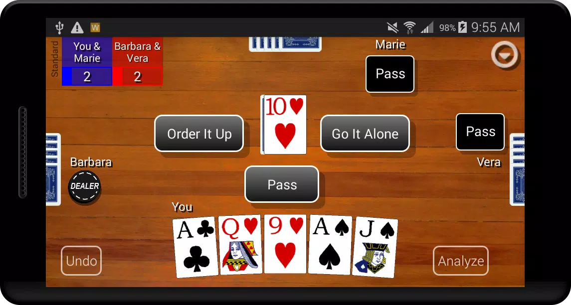 Euchre Card Classic Ekran Görüntüsü 0