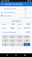 Electricity Cost Calculator Zrzut ekranu 1