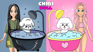 Chibi Dolls LOL: Dress up Game Скриншот 1