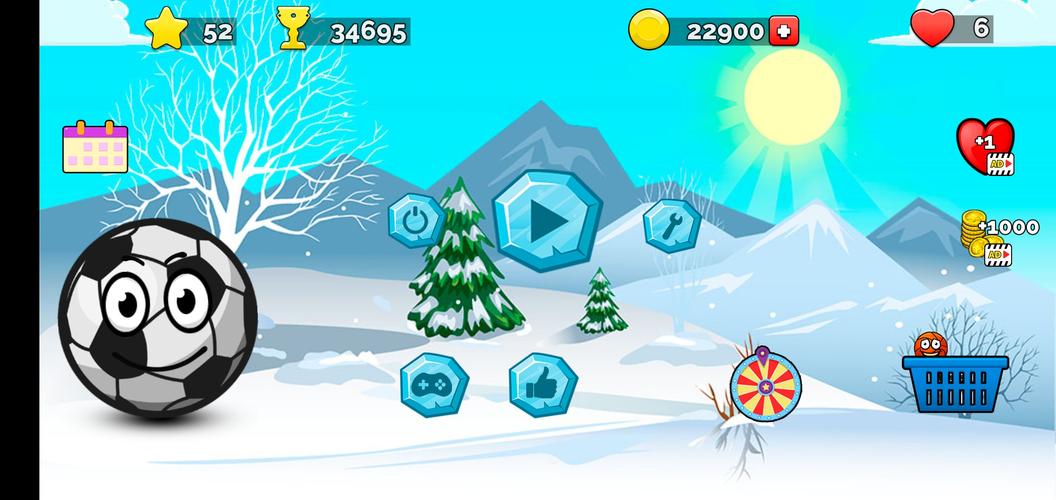 Runner ball 3: winter game 螢幕截圖 3