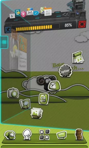 Next Launcher Theme P.Sheep स्क्रीनशॉट 0