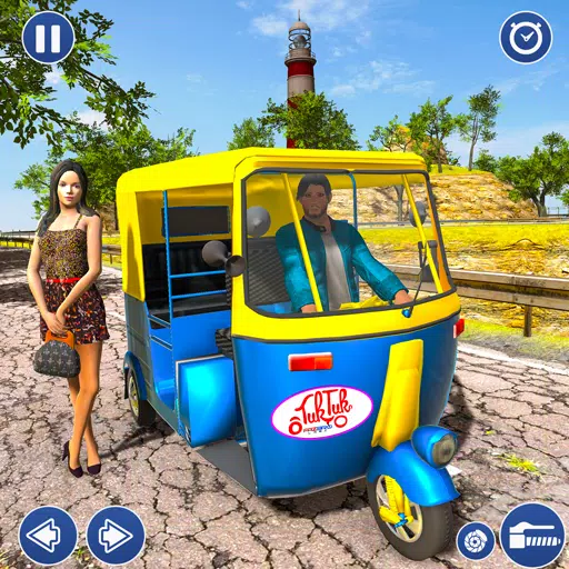 City Taxi Auto Rickshaw Game スクリーンショット 0