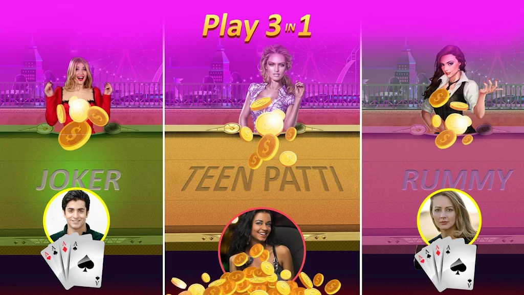 Teen Patti Gold + flash rummy poker callbreak Скриншот 0