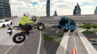 Police Motorbike Simulator 3D Schermafbeelding 3