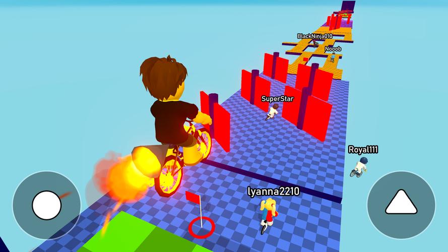 Obby bike: Parkour Adventure Screenshot 2