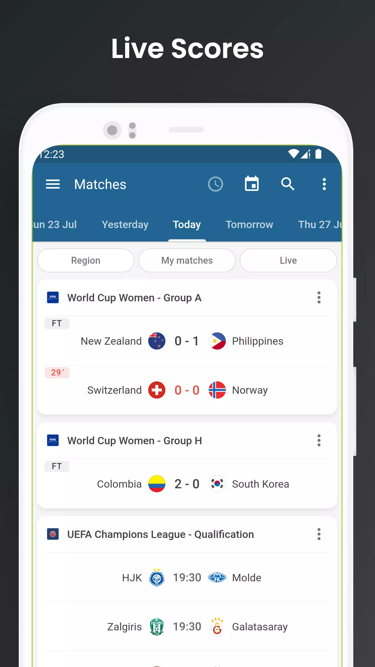 Footba11 - Soccer Live Scores 螢幕截圖 0