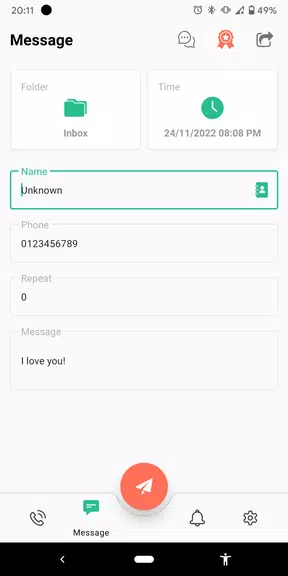 Fake Call and Sms Schermafbeelding 1