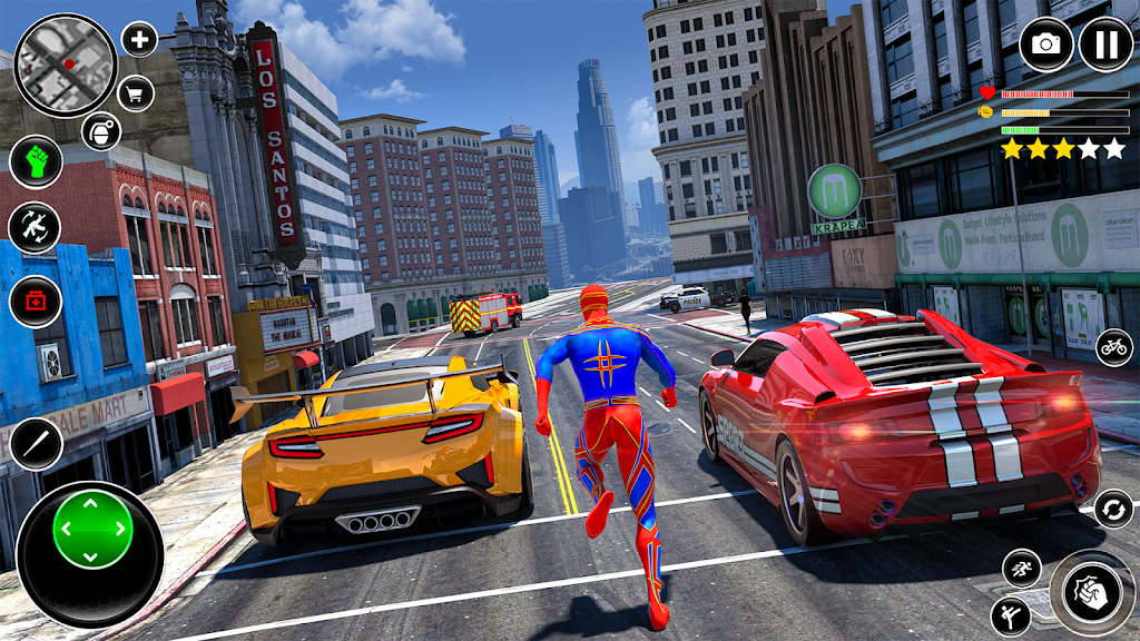 Spider Rope Man Superhero Game Ảnh chụp màn hình 3