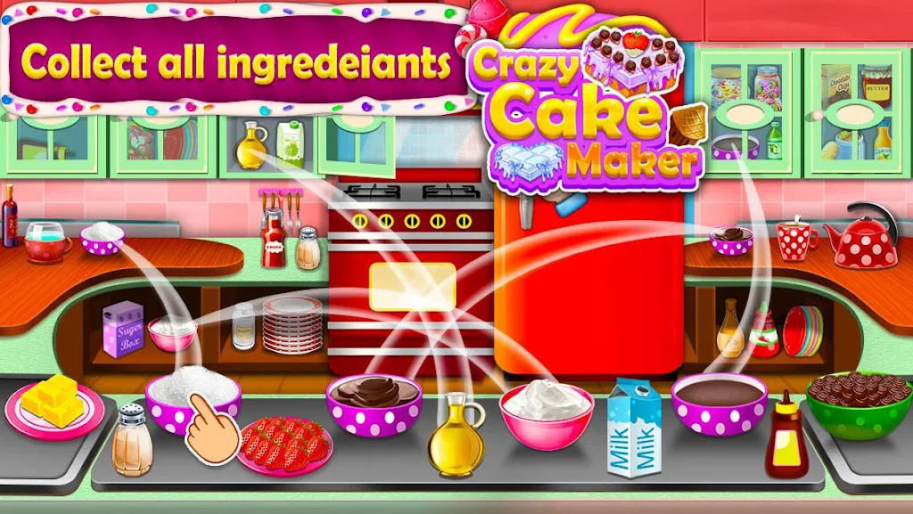 Cake Cooking & Decorate Games Ekran Görüntüsü 1