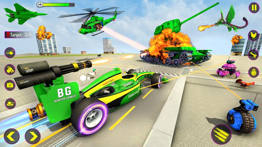Heli Robot Car Game:Robot Game ဖန်သားပြင်ဓာတ်ပုံ 3