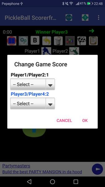 PickleBall Scorer plus online Radio, play music/vi Screenshot 0