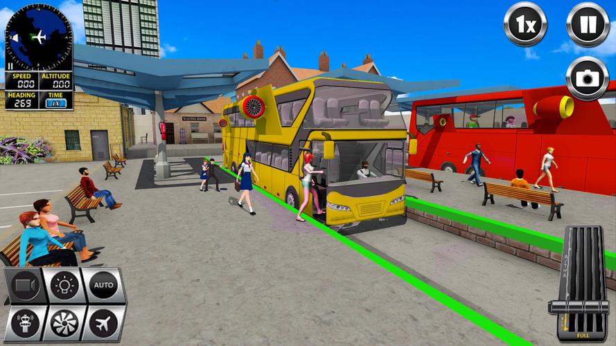 Flying Bus Simulator Bus Games Screenshot 0