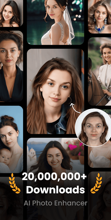 UpFoto – AI Photo Enhancer Mod Ảnh chụp màn hình 0