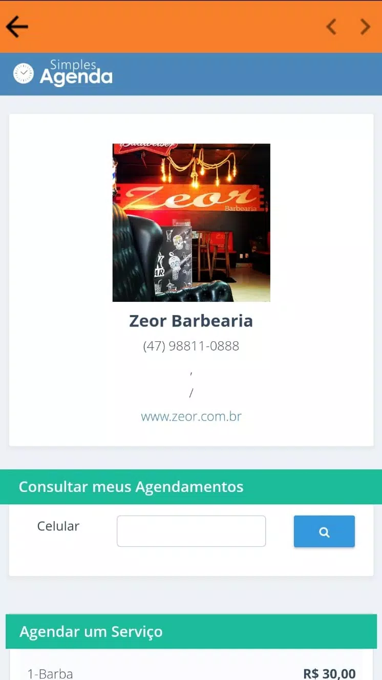 ZEOR Barbearia Zrzut ekranu 3