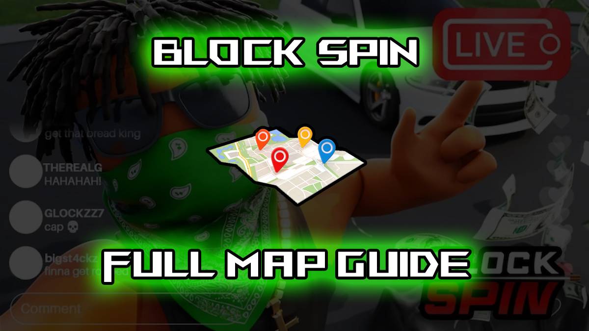 Komplette Block Spin Map Guide - Alle aufgelisteten Standorte